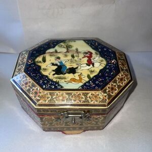 Persian‎ Khatam Marquetry Wooden Trinket Box